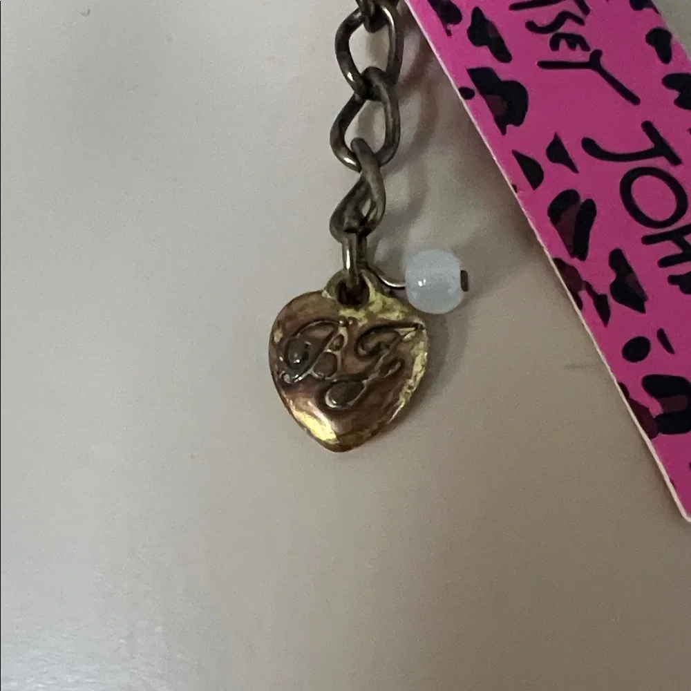 * Betsey Johnson Black and White Statement Necklace